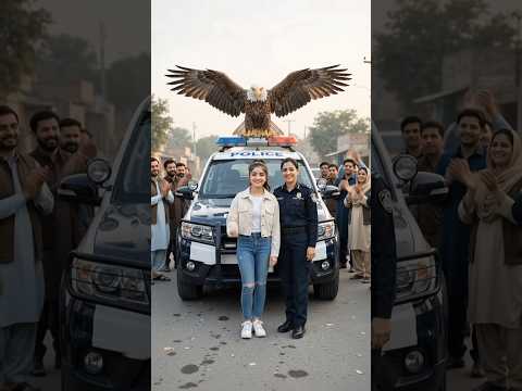 Built a Wooden Police Car with a Giant Eagle!🚔🦅