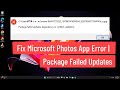 Fix Microsoft Photos App Error Package Failed Updates Dependency Or Conflict Validation