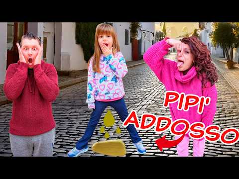 AURORA SI FA LA PIPI ADDOSSO! SCHERZO A CAPITAN DAD E  MAMMA GIO'! 