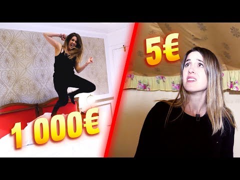 NIGHT IN A 1000€ HOTEL vs NIGHT IN A 5€ HOTEL