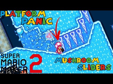 A Brand New Menu Item! // Super Mario Maker 2 - Platform Panic: Mushroom Sliders