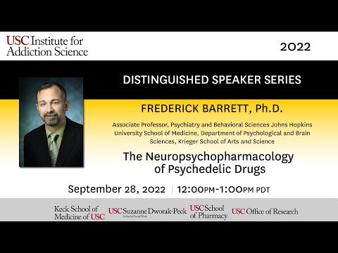 IAS Distinguished Speaker Series - Frederick Barrett, PhD - September 28, 2022