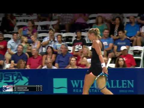 Wickmayer Wins Point Vs. Vandeweghe With Volley