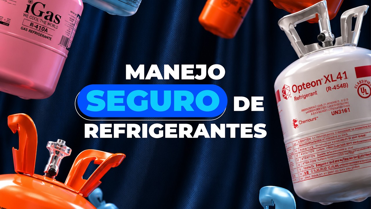 ¿Cómo manejar refrigerantes inflamables de forma segura?