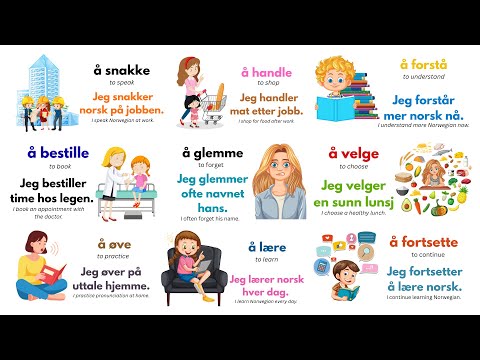 100 Norwegian Verbs You MUST Know | Daily Routine (B1 Level) 🇳🇴 Learn Norwegian Fast