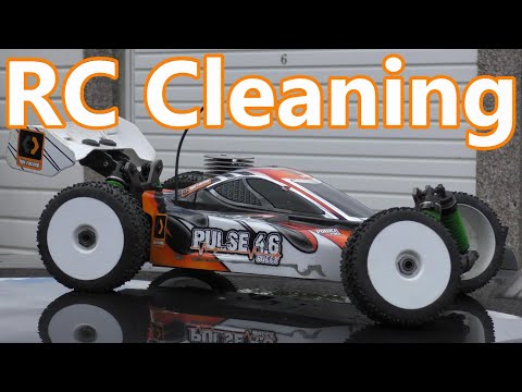 How to CLEAN a Nitro RC Car | Using WATER?! HPI Pulse 4.6