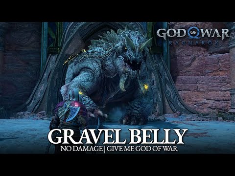 God of War Ragnarok - Gravel Belly Boss Fight (No Damage / GMGOW)
