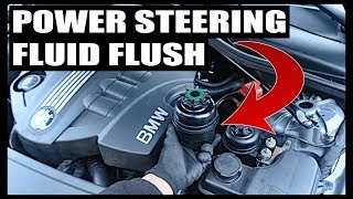 BMW Power Steering Flush & Reservoir Replacement