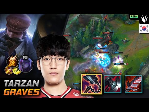 Tarzan Graves Jungle vs Bel'Veth - Tarzan Graves Match Highlight - LOL KR Challenger Patch 13.10