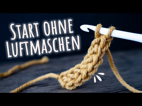 Elastic beginning when crocheting: Single crochet stitches without chain stitches
