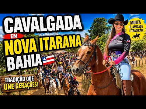 Cavalgada da comitiva laço forte em nova Itarana Bahia 