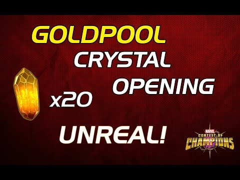 20 Goldpool Crystal Opening | INSANE + UNREAL | Marvel: Contest Of Champions