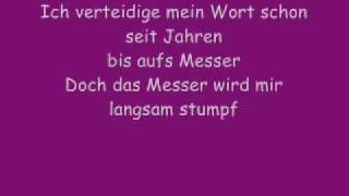 Es tut wieder weh-Jennifer Rostock (Lyrics)