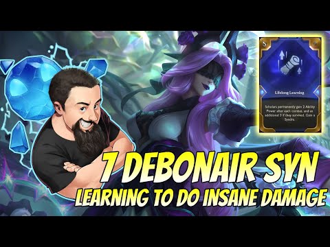 7 Debonair Syndra - Learning to do INSANE damage | TFT Neon Nights | Teamfight Tactics