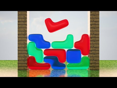 Crazy C4D Alchemy - Insane Jelly Tetris in Minecraft!