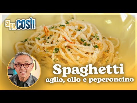 Spaghetti with garlic, oil, and chili pepper - This is how it's done | Chef Bruno Barbieri