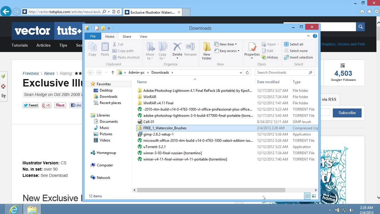 How to Use Adobe Illustrator CS6 Watercolor Brushes