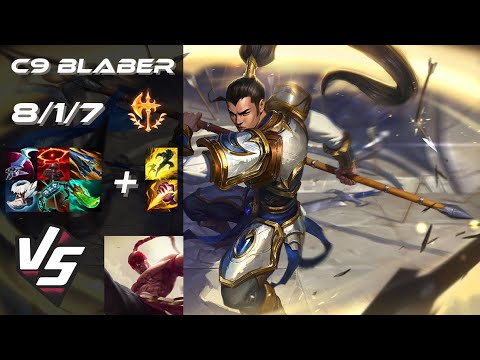 Cloud9 Blaber JUNGLE Xin Zhao vs Lee Sin - NA Grandmaster Patch 14.7