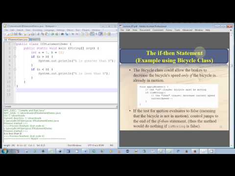 Java Tutorial - How to use If Statements Video