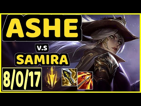 OMOK KING (ASHE) vs SAMIRA - 8/0/17 KDA BOTTOM ADC GAMEPLAY - NA Ranked DIAMOND