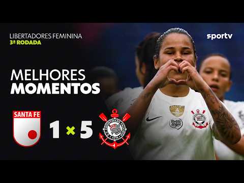 Gols e melhores lances de Santa Fé x Corinthians