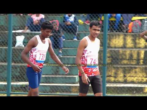 BOY'S U16 100m RUN FINAL AT SOUTH ZONE Jr. ATH. CHAMPIONSHIPS-2019