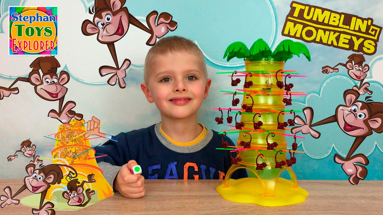 Обезьянка акробат настольная игра Mattel 52563