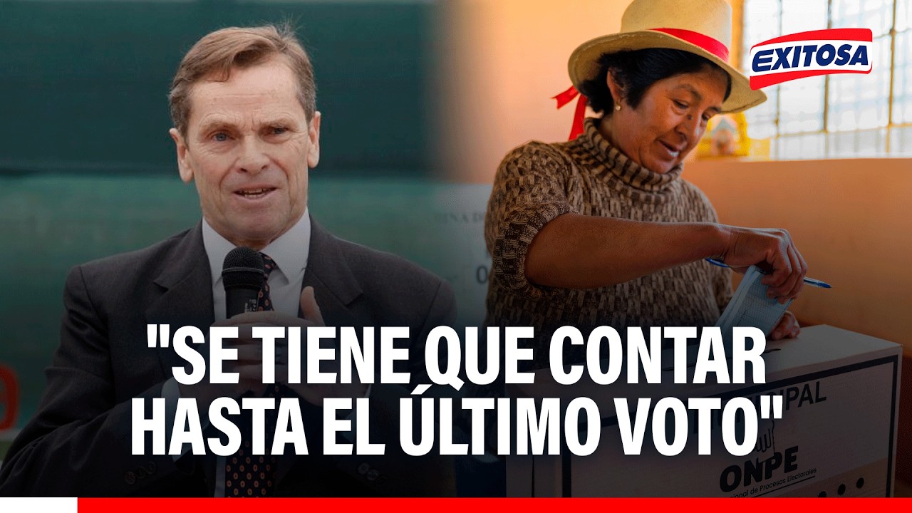 🔴🔵 Carlos Neuhaus: "Se tiene que contar hasta el último voto"