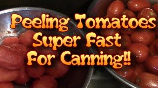 Peeling Tomatoes Super Fast For Canning & Sauce!