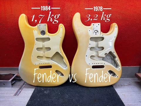 1978 Strat body has become too heavy to play comfortably!