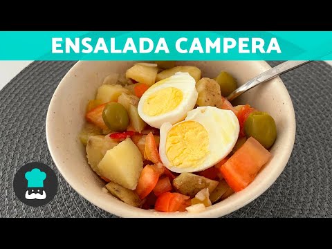 Receta de ENSALADA CAMPERA TRADICIONAL 🥗 | Ensalada de Verano