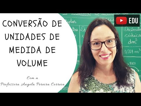 Conversão de Unidades de Medida de Volume - Professora Angela