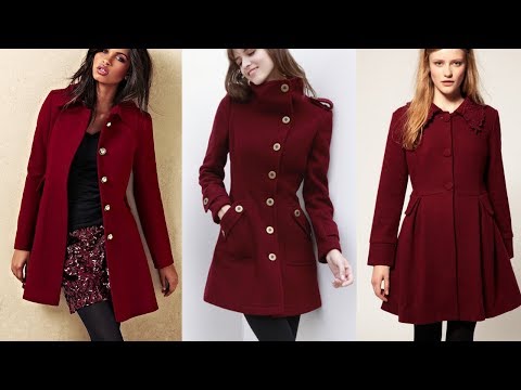 TENDENCIAS MODA de MUJER otoño invierno 2019  / 2020 / ABRIGOS DE moda color granate / Fashion Love