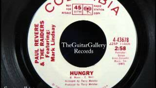 Paul Revere & the Raiders Hungry / There She Goes 45 single