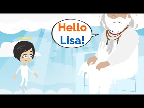 Lisa meets GOD! | Basic English conversation | Learn English | Like English