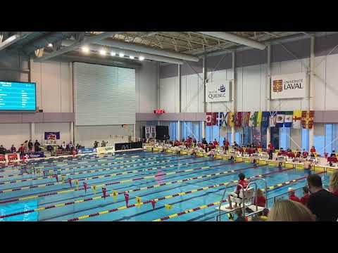 Usports Championship 2022 50m Backstroke (Quebec city)