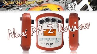 Video thumbnail for Nux PA 2  Portable Acoustic Preamp Review by Hervé Senni