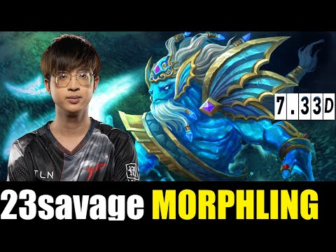 This is what happens when 23savage plays Morphling 7.33D - DOTA2 HIGH MMR MATCH #dota2