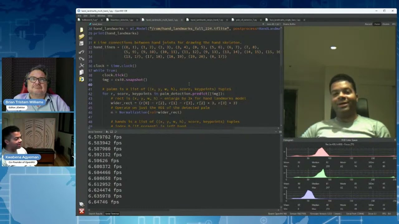 Microcontroller Hand Tracking: Google MediaPipe Hand Landmarks on OpenMV (Demo + Pipeline)