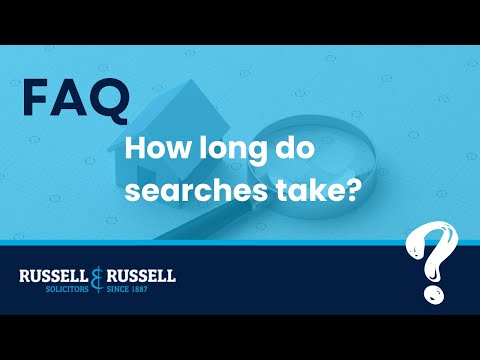 FAQ | How long do searches take?