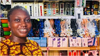 Market vlog | WHERE TO BUY BULK PHONE CHARGERS, EARPIECES AND CASES ETC IN LAGOS