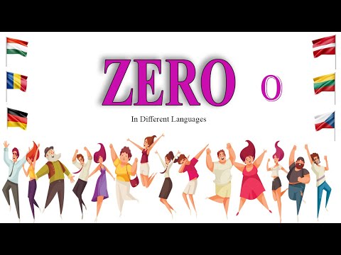 number zero 0  in different   languages - #japanese #spanish #korea #france #italy #arabian #chinese
