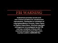 Warning Screen FBI Warning Screen 2018