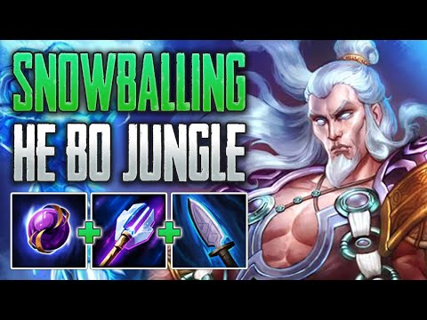 THIS GOD IS VERY BALANCED WOW! He Bo Jungle Gameplay (SMITE Ranked Conquest)