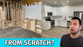How to Build Kitchen Cabinets  START TO FINISH