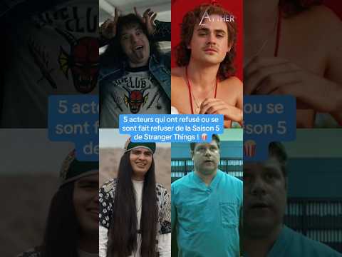 5 acteurs absents de la Saison 5 de Stranger Things ! #strangerthings #strangerthings5