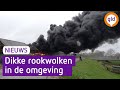 Zeer grote brand in Hedel veroorzaakt dikke rookwolken