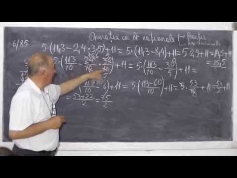 2/2 Lectia 543 - Operatii cu numere rationale sub forma de Fractii sau Numere Zecimale - Clasele 5-8