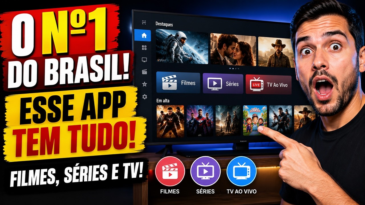 🔥 EU ACHEI O MELHOR APP PARA ASSISTIR FILMES, SÉRIES E TV AO VIVO SEM TRAVAR!