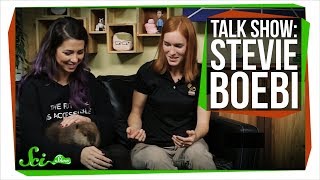 Stevie Boebi and Huckleberry the Beaver: SciShow Talk Show